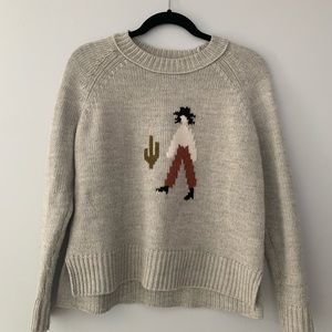 Beautiful Madewell Graphic Knit Cozy Sweater